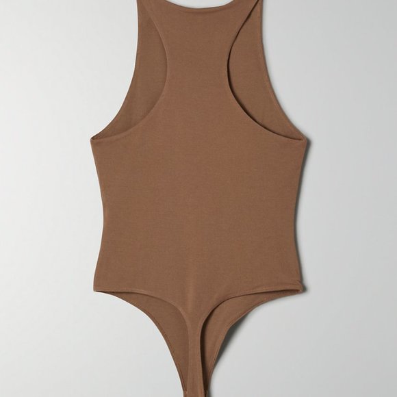 ARITZIA Wilfred Vacay Bodysuit in Shitake - Picture 3 of 9